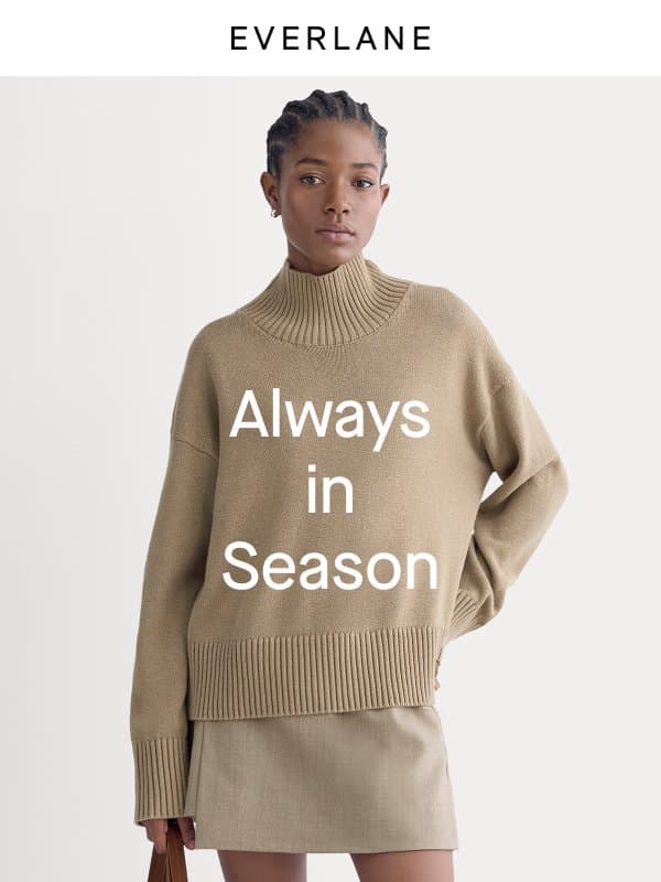 Sweaters for Every Season email from Everlane
