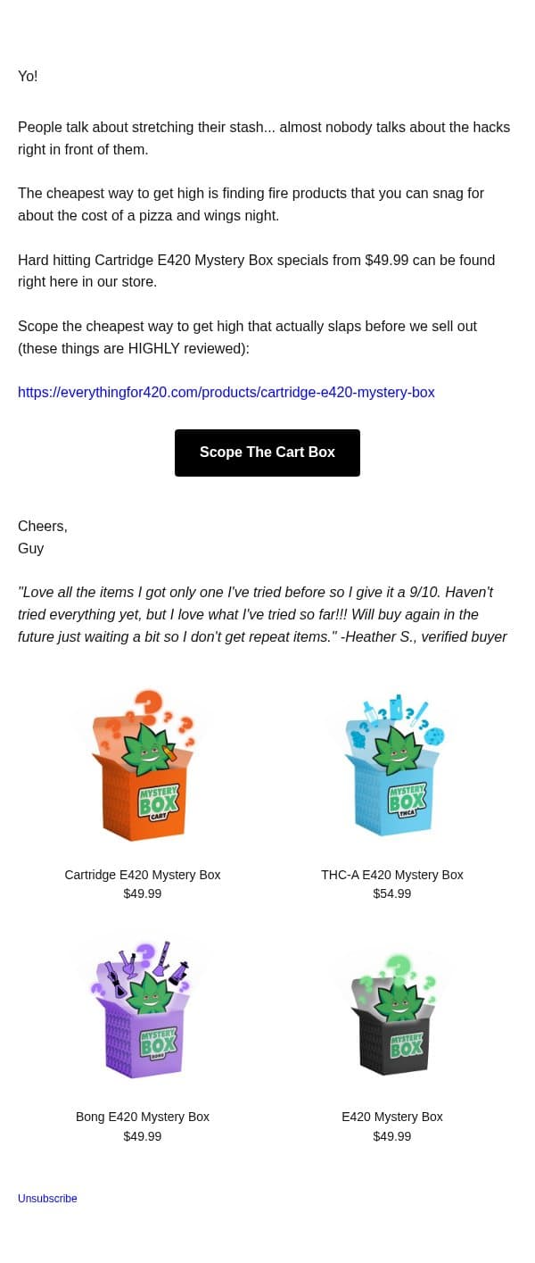 MYSTERY BOX: Cheapest Way To Get Faded email from Everything For 420 screenshot