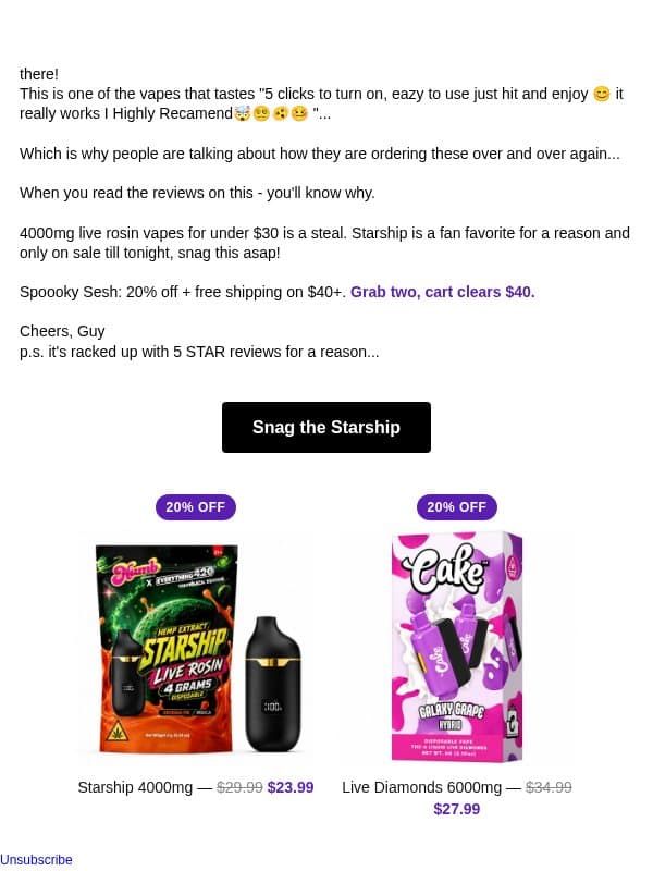 ENDING SOON! Don't Miss This One 😳 email from Everything For 420