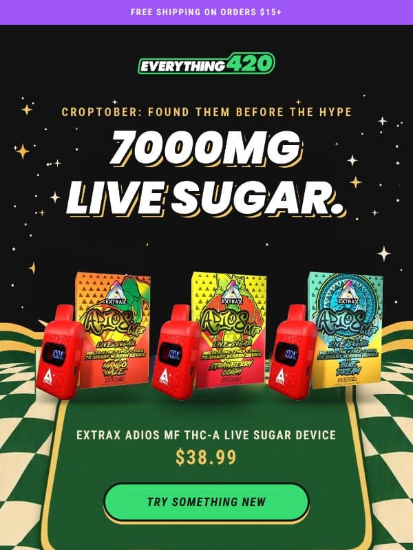 found them before the hype. 7,000 MG is kinda delulu. email from Everything For 420