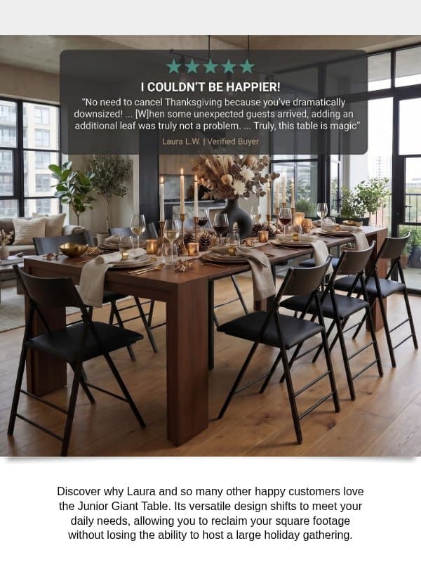 See why hosts are raving about this table email from Expand Furniture