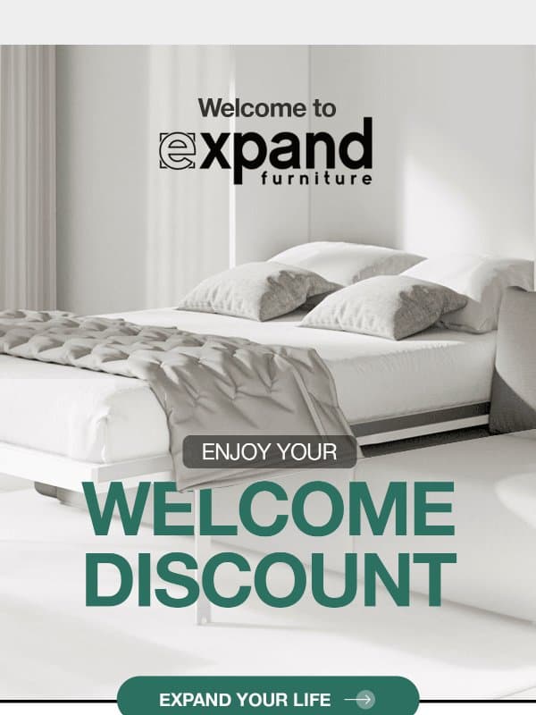 Welcome to Expand Furniture! email from Expand Furniture