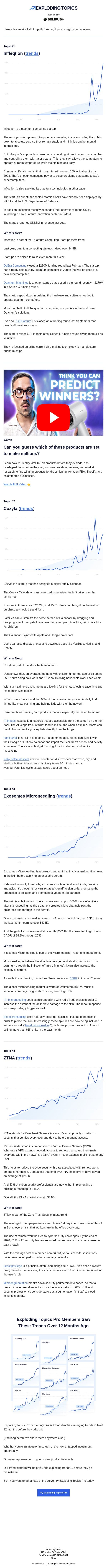 ET: June 23rd 2026 email from Exploding Topics screenshot