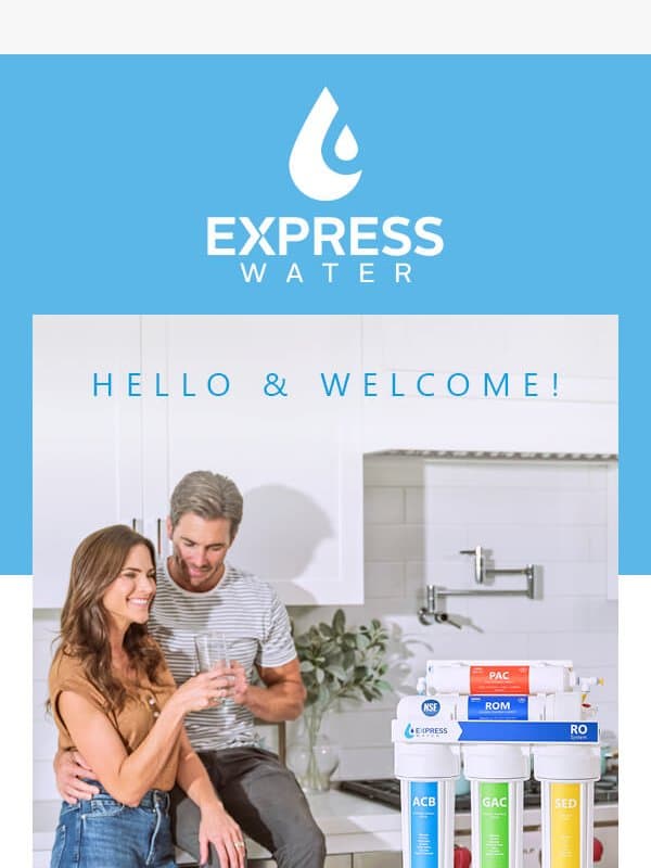 Welcome to Express Water! 🥳 email from Express Water