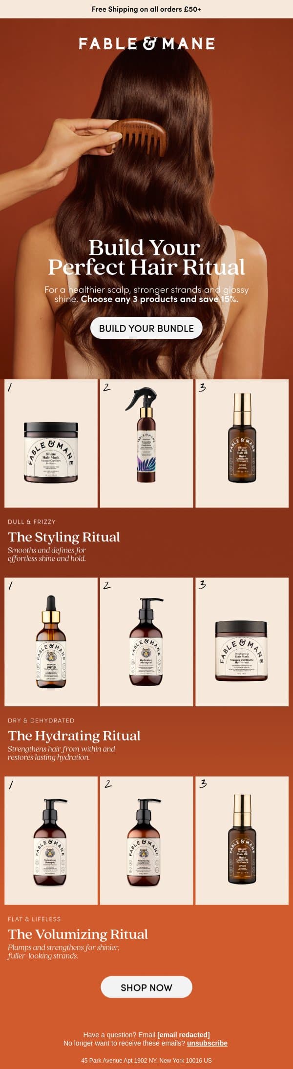 What does your hair need? π email from Fable & Mane screenshot