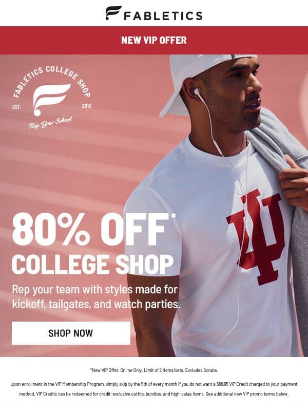 YOU'VE BEEN ACCEPTED! email from Fabletics