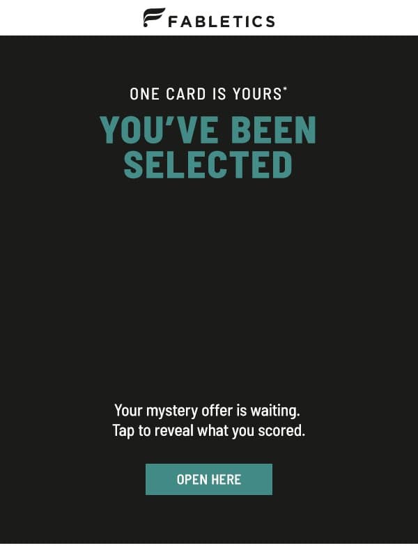 Take your pick...β email from Fabletics