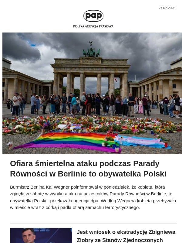 Polka ofiarą ataku w Berlinie email from FakeHunter
