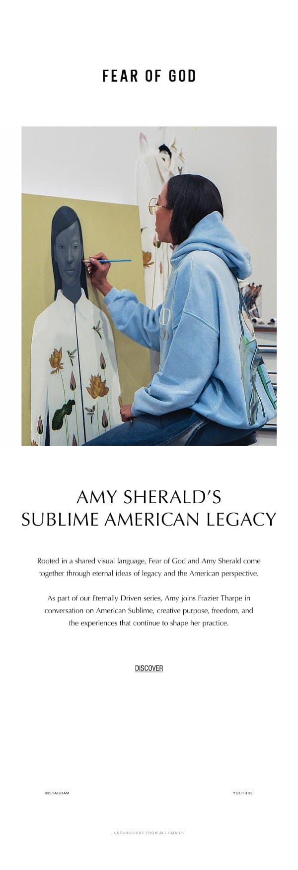 Amy Sherald’s Sublime American Legacy email from Fear of God screenshot