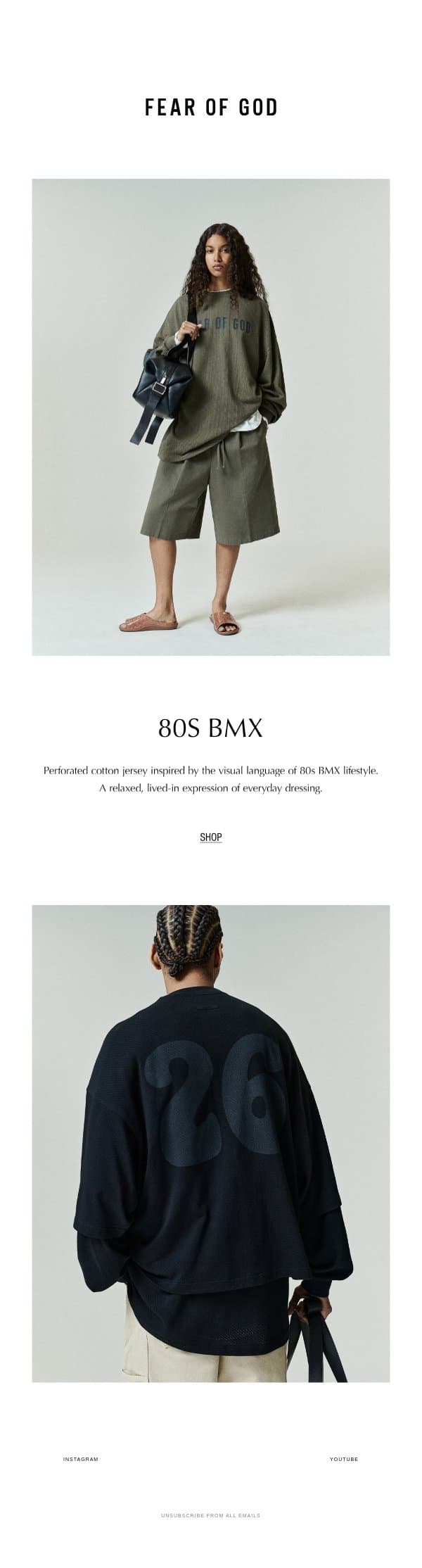 80s BMX email from Fear of God screenshot