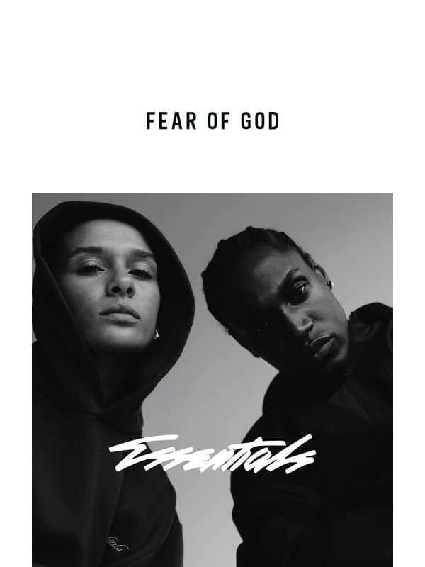 ESSENTIALS FW26 In Motion email from Fear of God