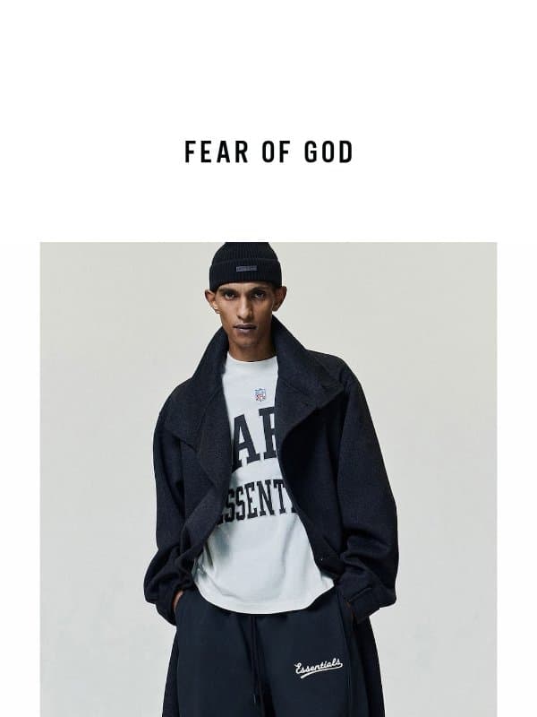 NFL ESSENTIALS Paris Capsule Collection email from Fear of God