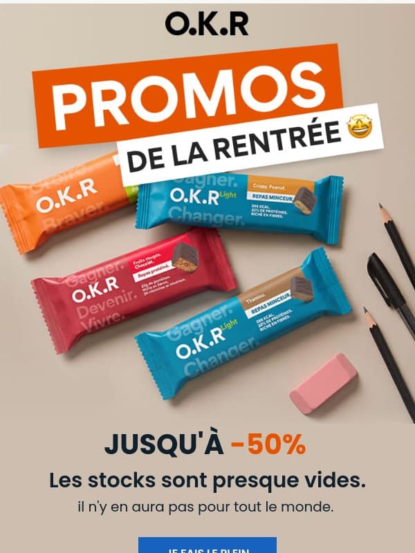 ⏳ Dépêchez-vous, les stocks fondent... email from Feed.