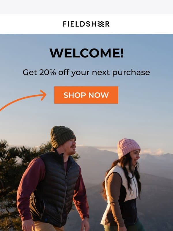 Welcome to the next generation of apparel email from FIELDSHEER