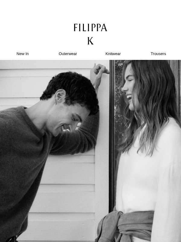 Autumn's Bestsellers email from Filippa K