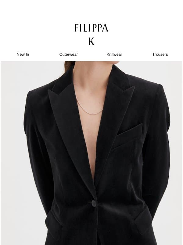 How to Wear Tailoring Today email from Filippa K