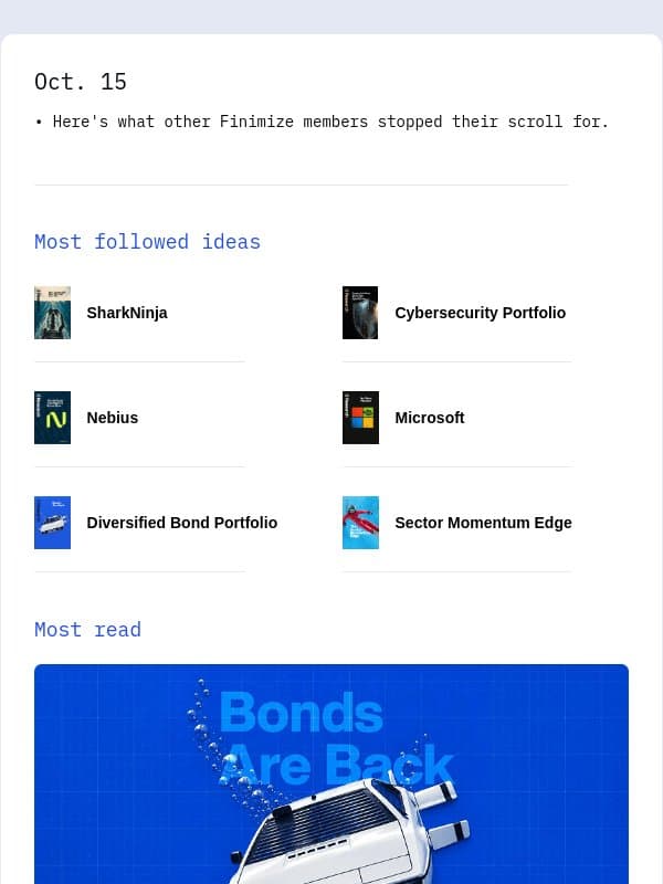 🔔 Most read this week email from Finimize