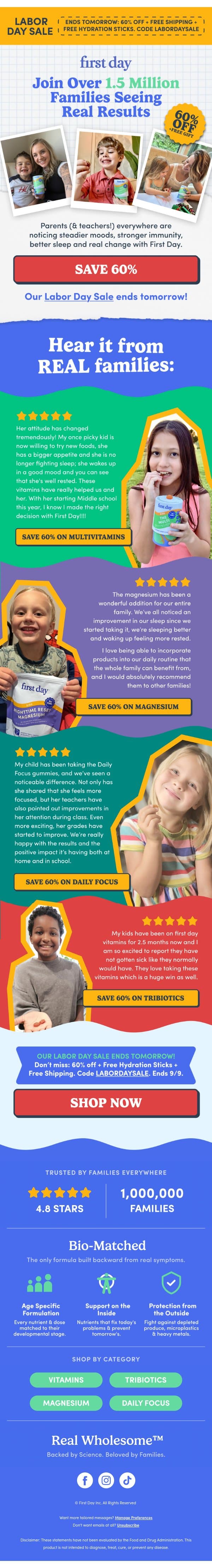 Why parents are sticking with First Day email from First Day screenshot