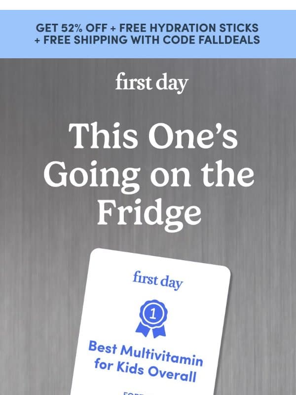 Fortune named us #1 🏆 email from First Day