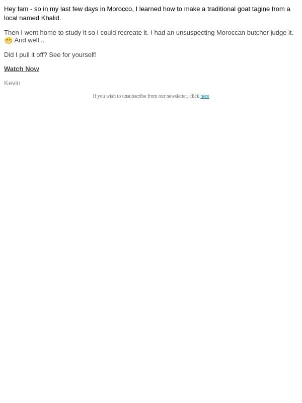I tried to fool a Moroccan chef with his own recipe đź‘€ email from Fit Men Cook