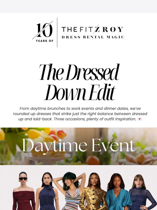 Not Every Dress Needs a Red Carpet 👀 email from Fitzroy Rentals