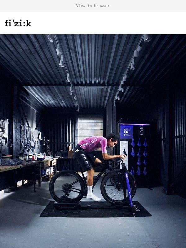 A unique rider. A unique saddle email from Fizik