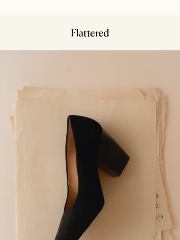 The Black Suede Edit email from Flattered