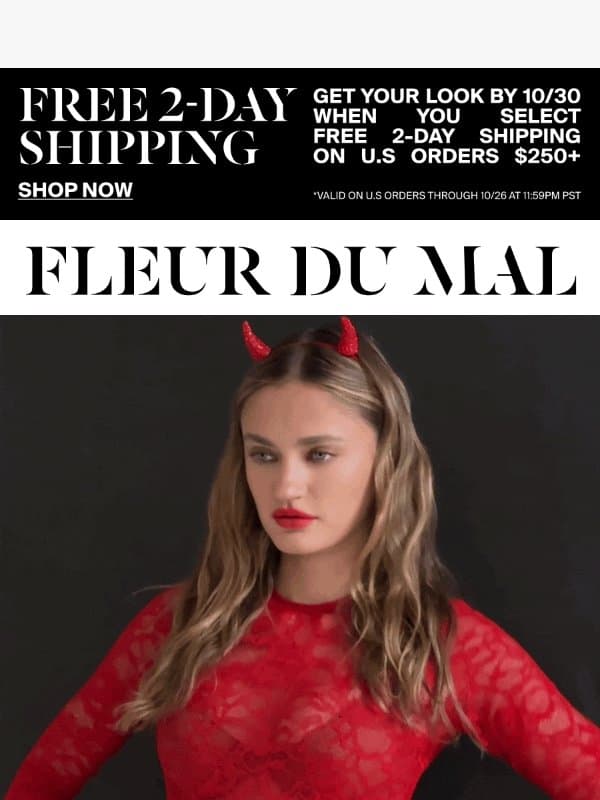 Build A Fleur Du Mal-Oween Costume ❤️🔥 email from Fleur du Mal