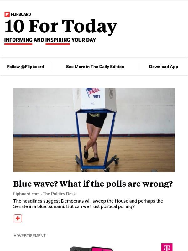 Can we trust political polling? email from Flipboard
