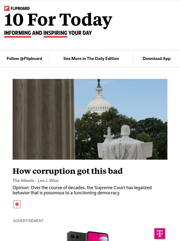 How corruption got this bad email from Flipboard