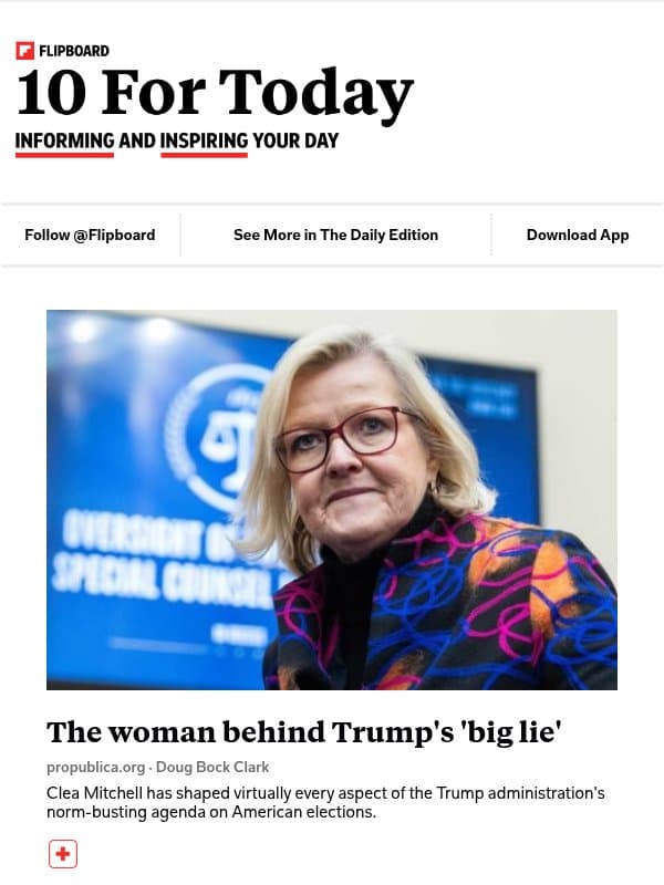 The woman behind Trump's 'big lie' email from Flipboard