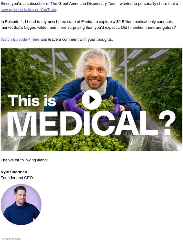 đ New Episode! The Great American Dispensary Tour Florida email from Flowhub