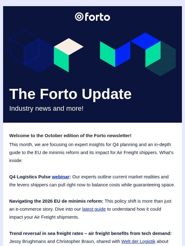 Are you pulling the right levers for Q4 capacity? email from Forto