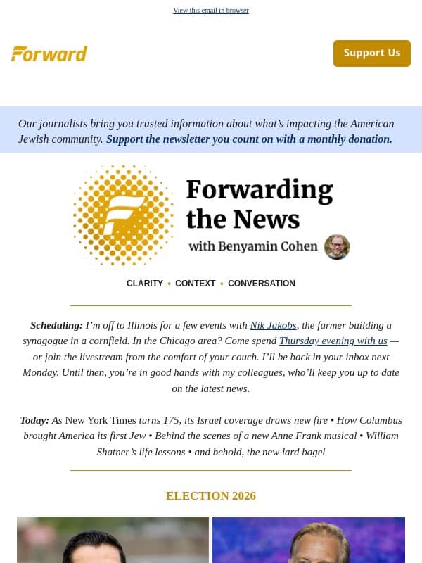 AIPAC couldn’t stop Michigan’s El-Sayed in the primary. Now it’s trying again. email from Forward
