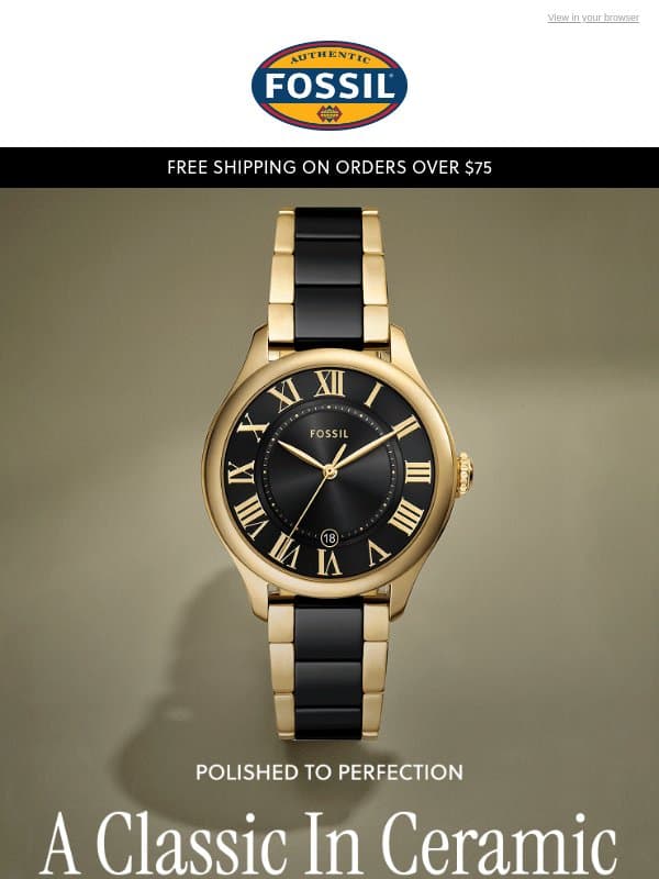 Ceramic is fantastic ✨ email from Fossil