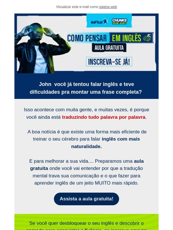 O segredo para começar a pensar em inglês 🤯 email from Fragments Idiomas (Fragranças?)