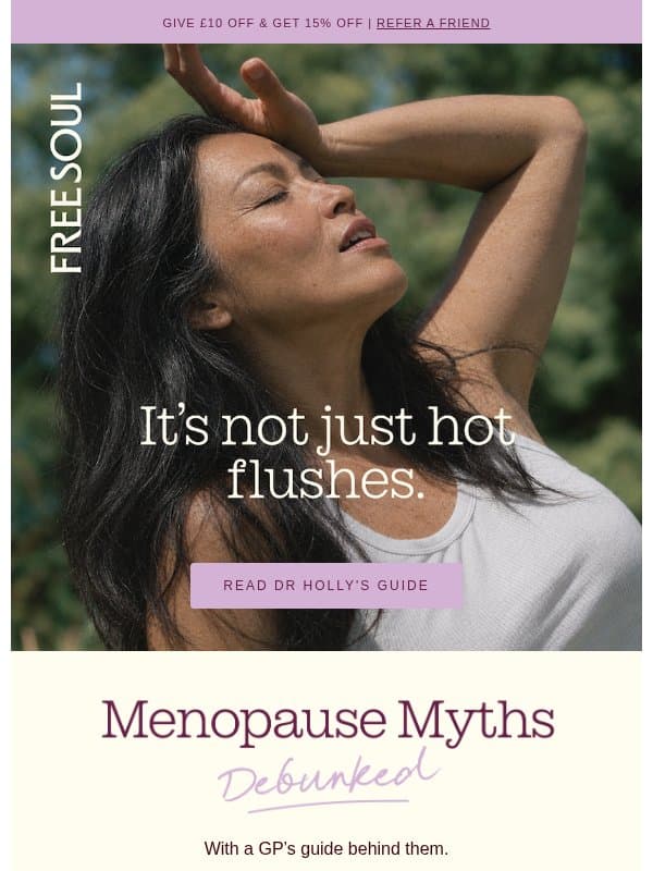 Menopause myths people still tell you email from FreeSoul