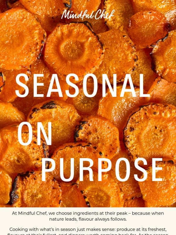 Start cooking the season’s best produce email from Freshly