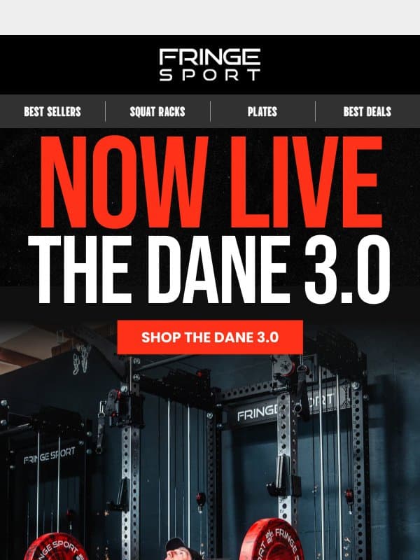 ALMOST GONE: Matte Black Dane 3.0 email from Fringe Sport