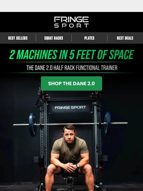 2 Machines in 5 Feet of Space email from Fringe Sport
