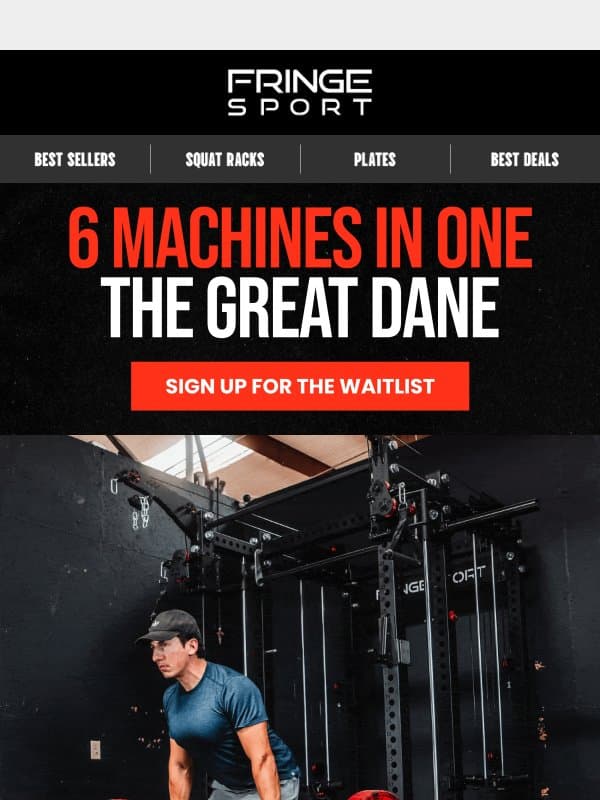 Great Dane Early Access Goes Live Tomorrow! email from Fringe Sport