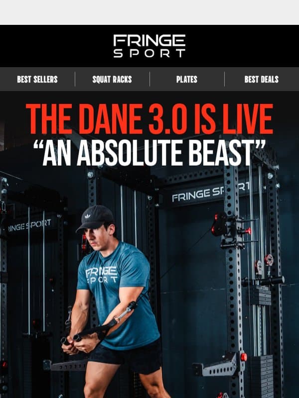Just Dropped ⚡ The Dane 3.0 is HERE email from Fringe Sport