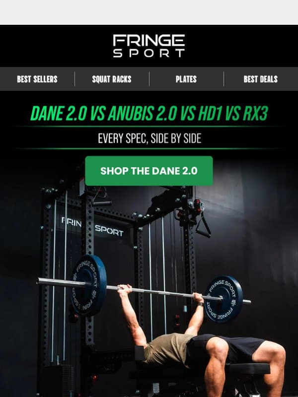 We Compared to the Dane 2.0 to Everyone Else email from Fringe Sport