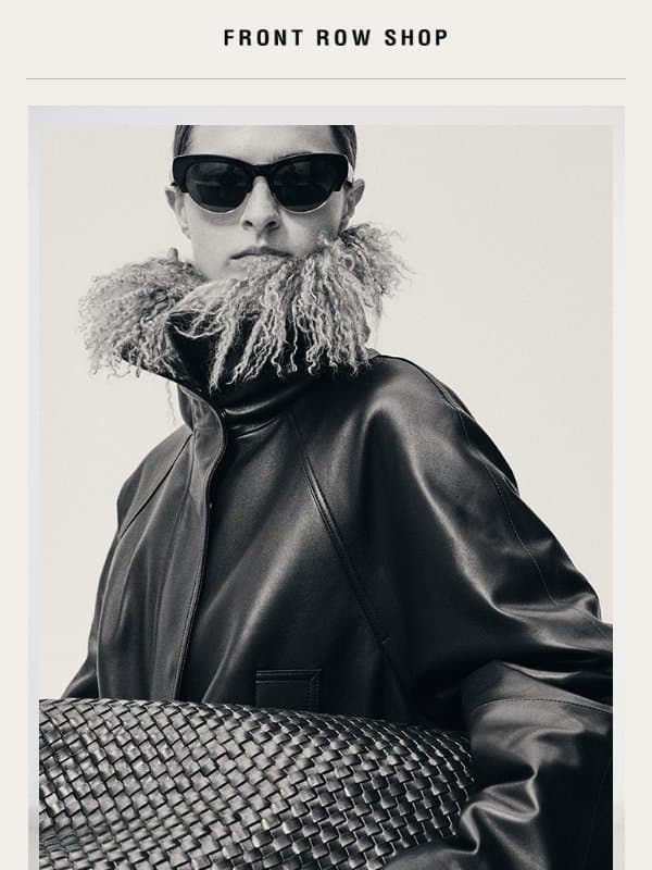 Leather, Reframed email from Front Row Shop