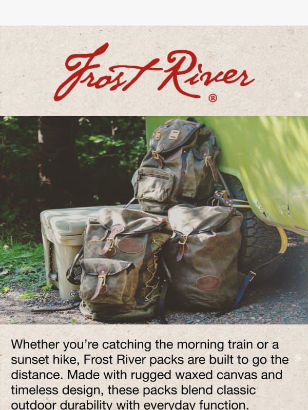 Trust Frost River for Any Adventure email from Frost River