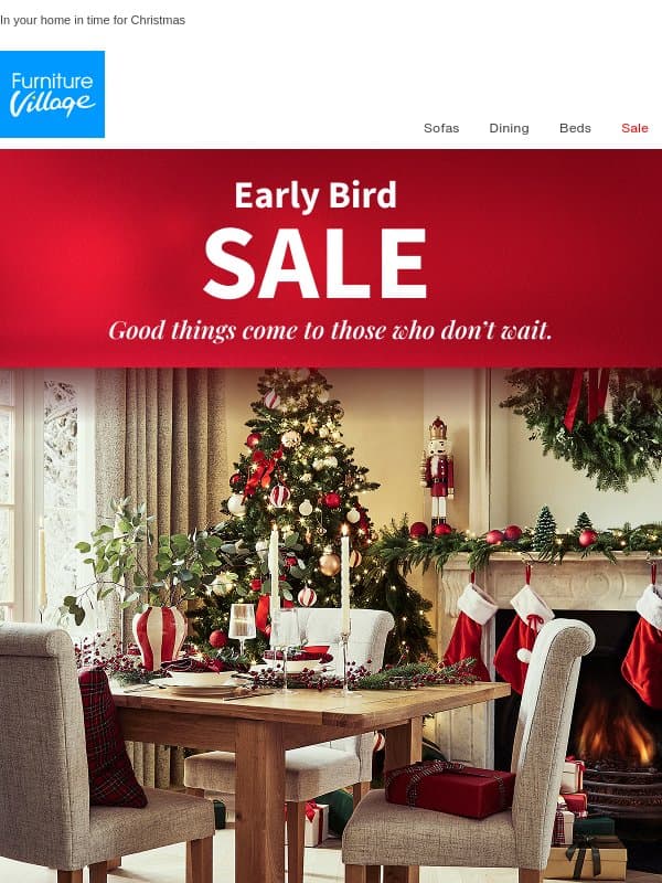 🎄 Dining sets fit for festive feasting email from Furniture Village
