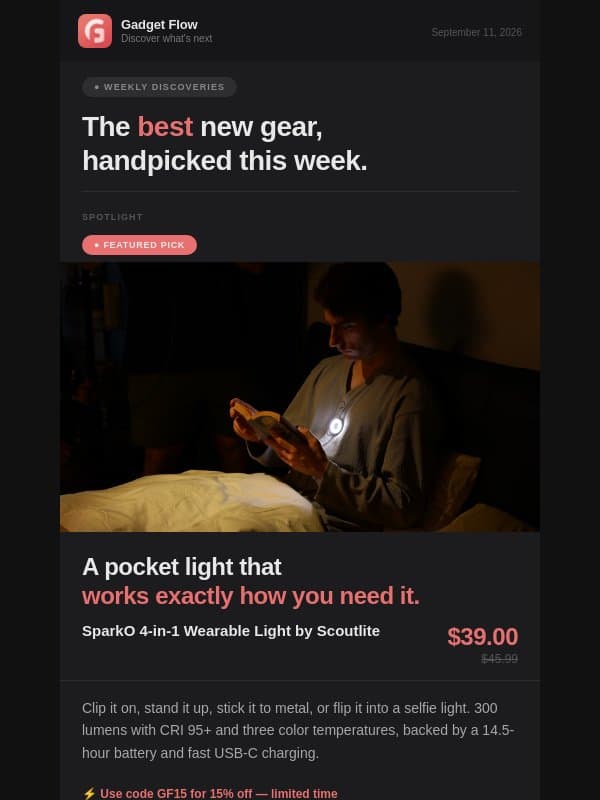 This week's best new gear email from GadgetFlow