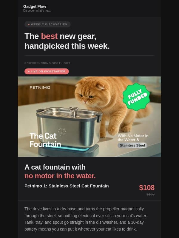 Two Kickstarters worth your attention this week email from GadgetFlow