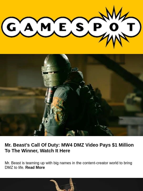 Would you play $1M Call of Duty? Plus: Battlefield, Star Wars, & more 🎮 email from GameSpot