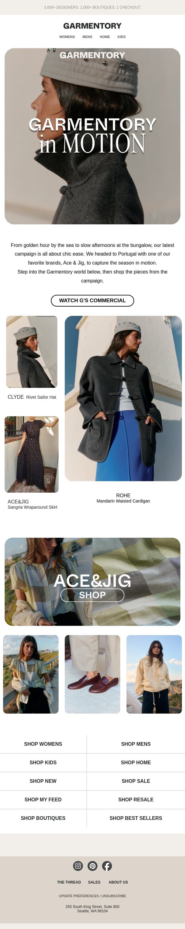 Postcards from Portugal 💌 email from Garmentory screenshot